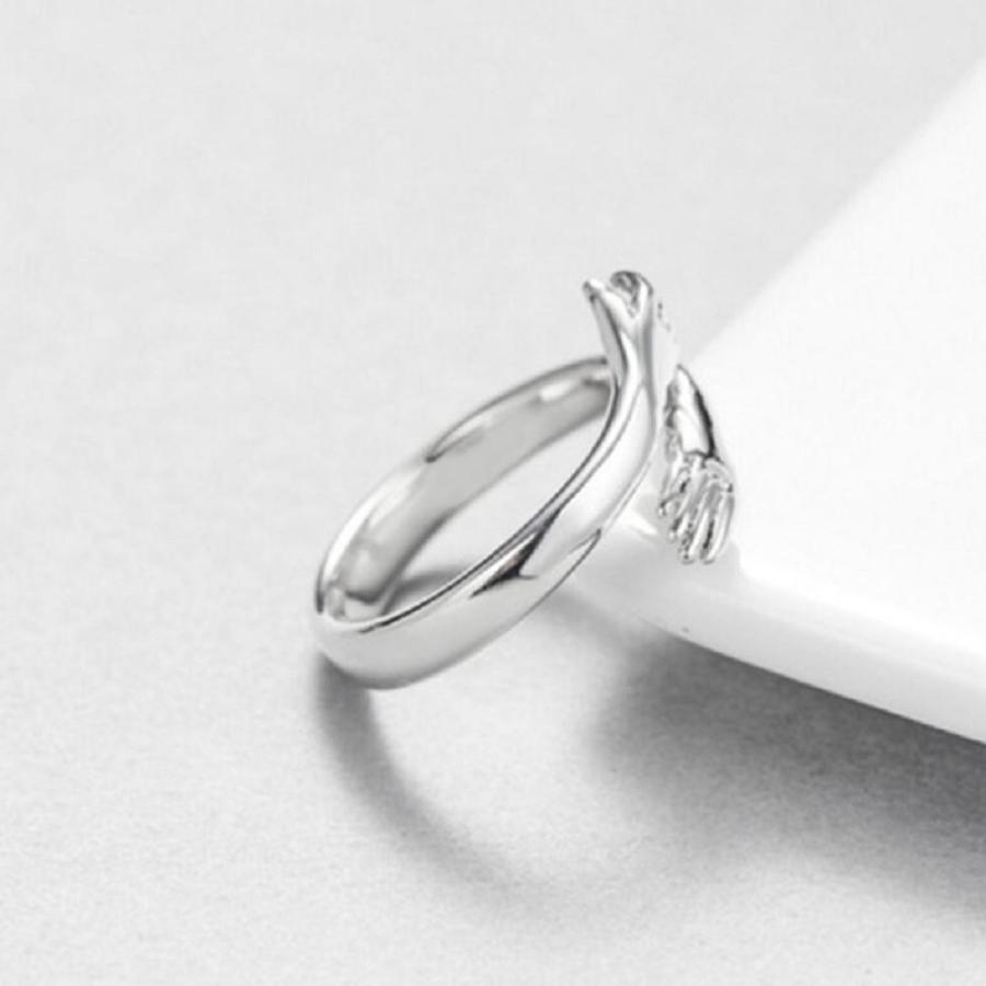リング 両手 抱きしめる 手 ハグ 指輪 シルバーアクセサリー ヒップホップ アクセサリー ジュエリー ジュエル メンズ レディース 男女兼用 ギラギラ 誕生日 9 Aio 通販 Yahoo ショッピング