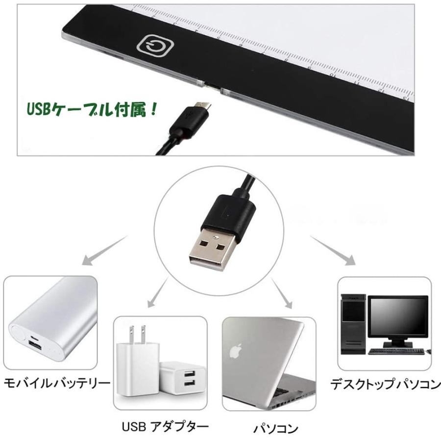 イラスト模写 サイズ対応 Led トレース台 ライトボックス トレーサー 模写台 超薄型 ライトテーブル 3段階調光 Usb給電式 Usbケーブル 目盛り 製図 イラスト 4 Aio 通販 Yahoo ショッピング