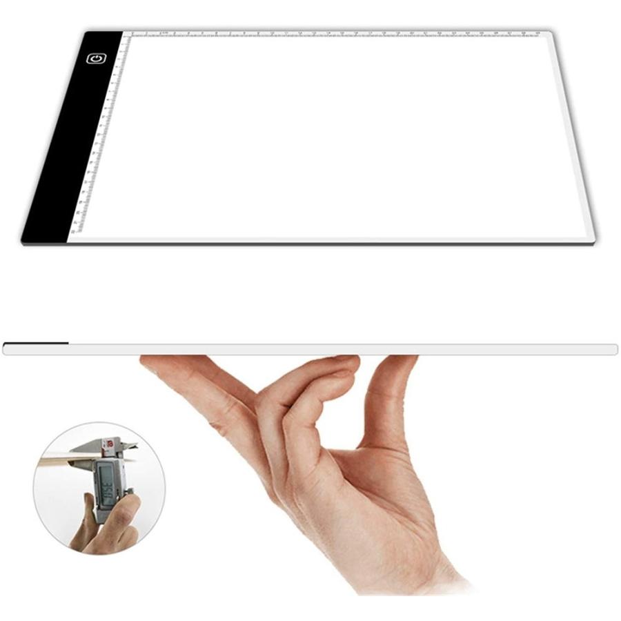 イラスト模写 サイズ対応 Led トレース台 ライトボックス トレーサー 模写台 超薄型 ライトテーブル 3段階調光 Usb給電式 Usbケーブル 目盛り 製図 イラスト 4 Aio 通販 Yahoo ショッピング