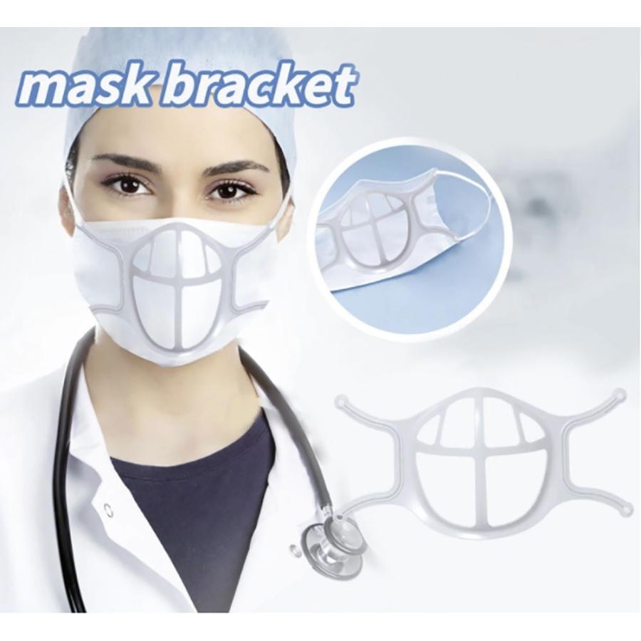 マスク用品 網目 紐固定 (2)1個 マスクフレーム 呼吸が楽々 暑さ対策 マスク 蒸れ防止 洗える 不織布マスク ブラケット フレーム メンズ レディース｜aioshop｜02
