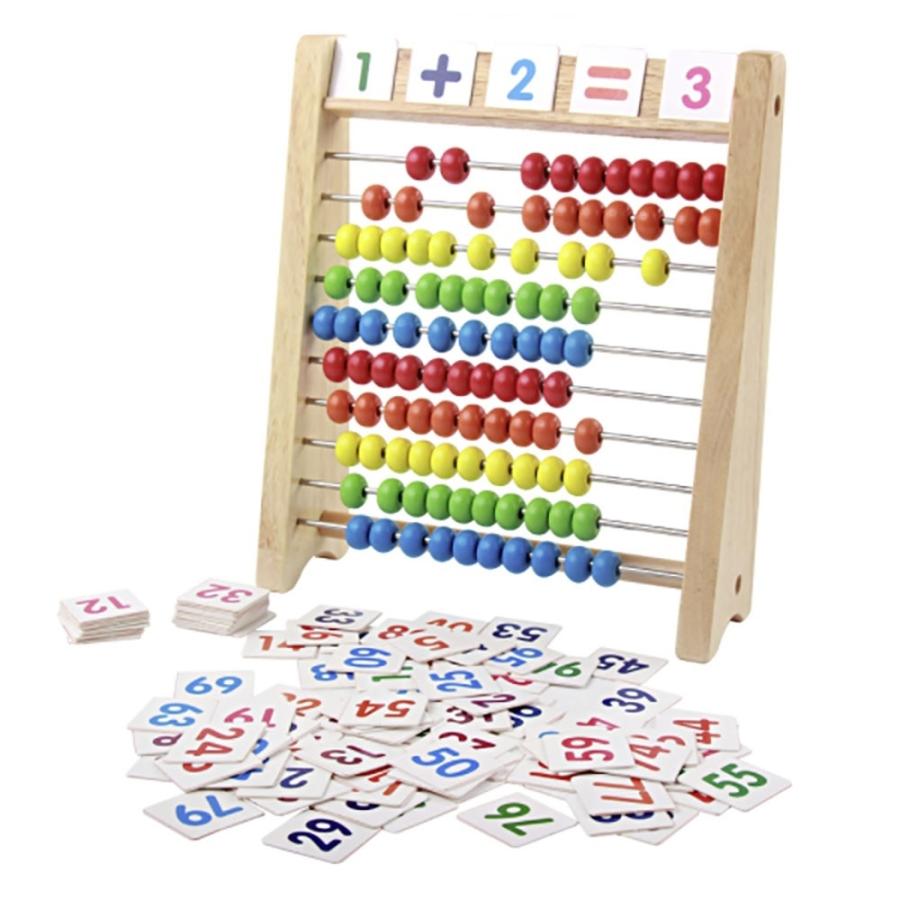 在庫限り】100玉そろばん 数字カード セット 百玉そろばん 子供