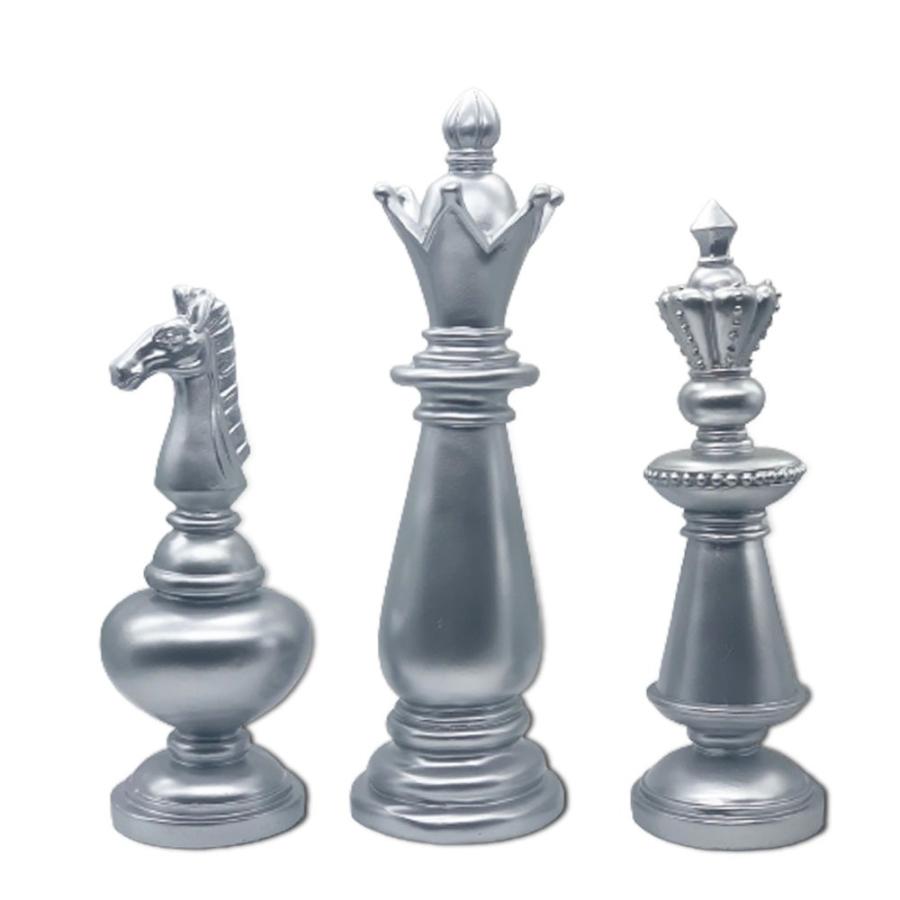 訳あり】チェス像 オブジェ レトロフィギュア インテリア おしゃれ