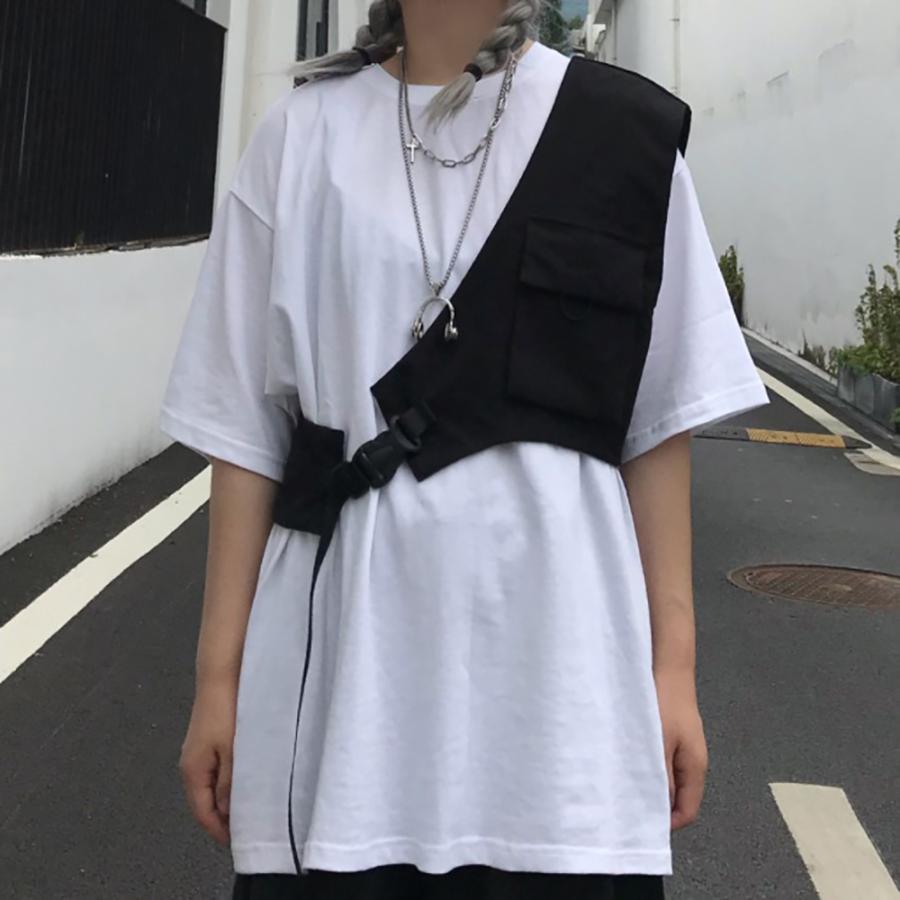 フィッシングベスト ーVer3ー 黒 片側 アシンメトリー 左右非対称