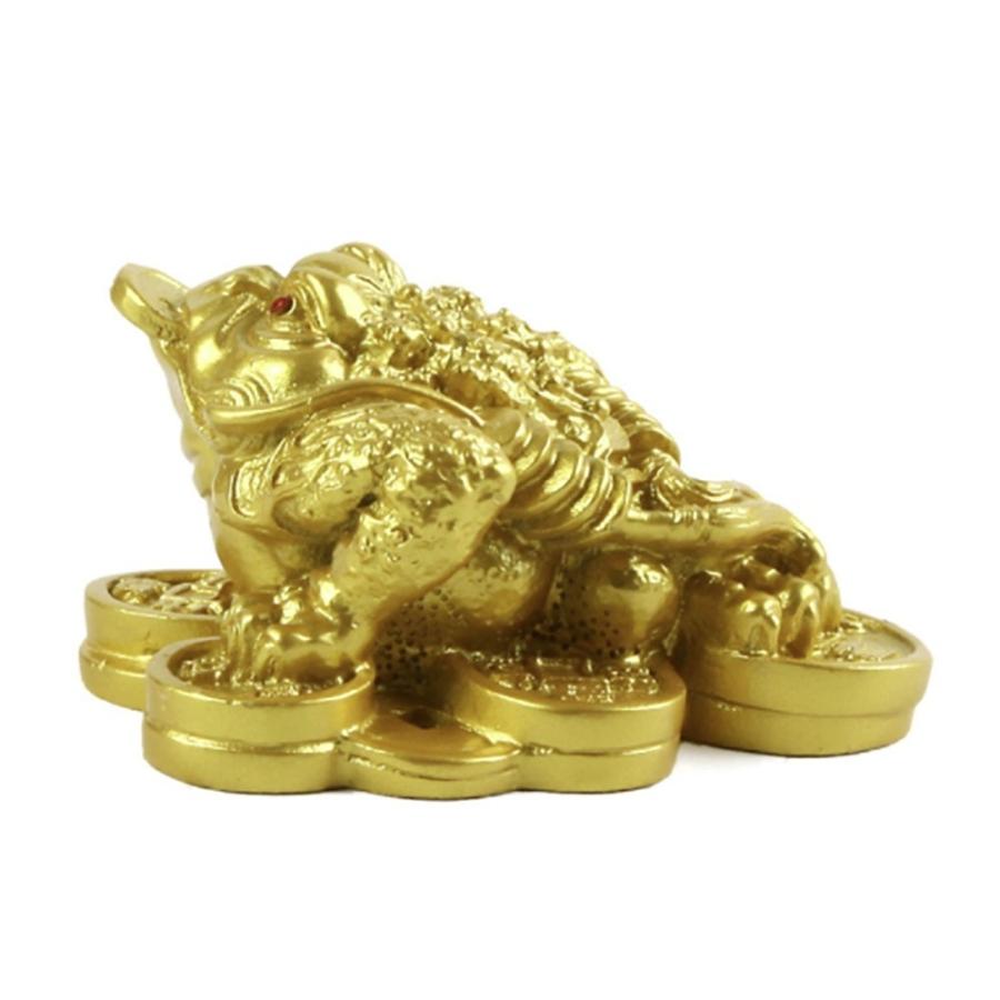 置物 風水 蛙 カエル 小判 ミニチュア 風水アイテム 大盛況 超縁起物