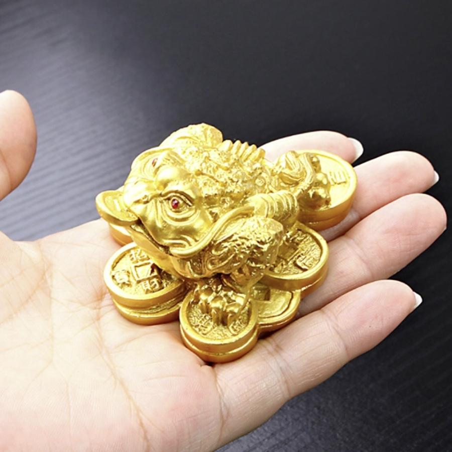 置物 風水 蛙 カエル 小判 ミニチュア 風水アイテム 大盛況 超縁起物