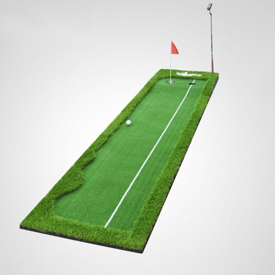 在庫限りゴルフ パターマット 旗付き ーVer6ー 人工芝生 マット3m
