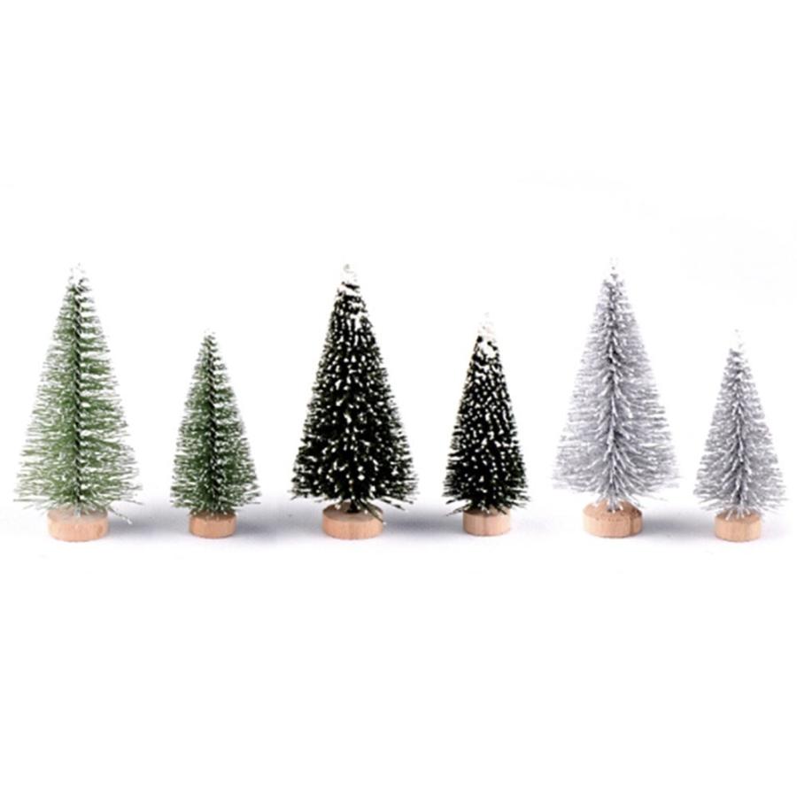 置物 クリスマスツリー 大小6個セット ミニ ミニチュア ツリー