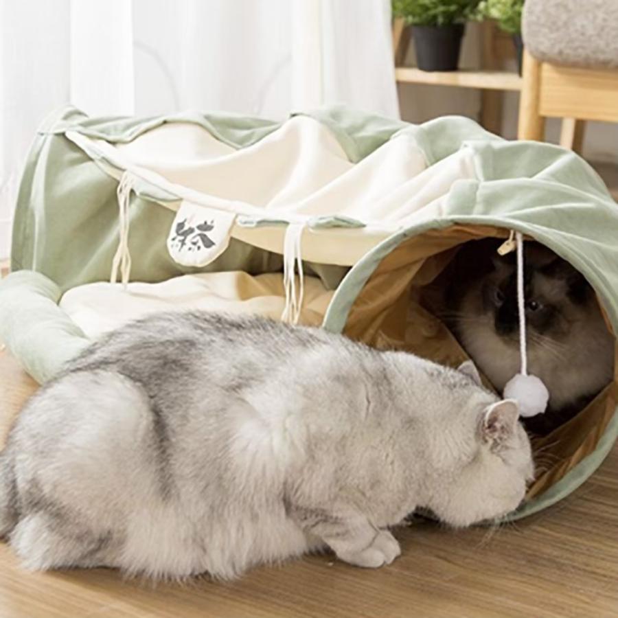 ペット 用 猫 ドーム 抹茶 ベッド トンネル 犬用 猫用 おしゃれ