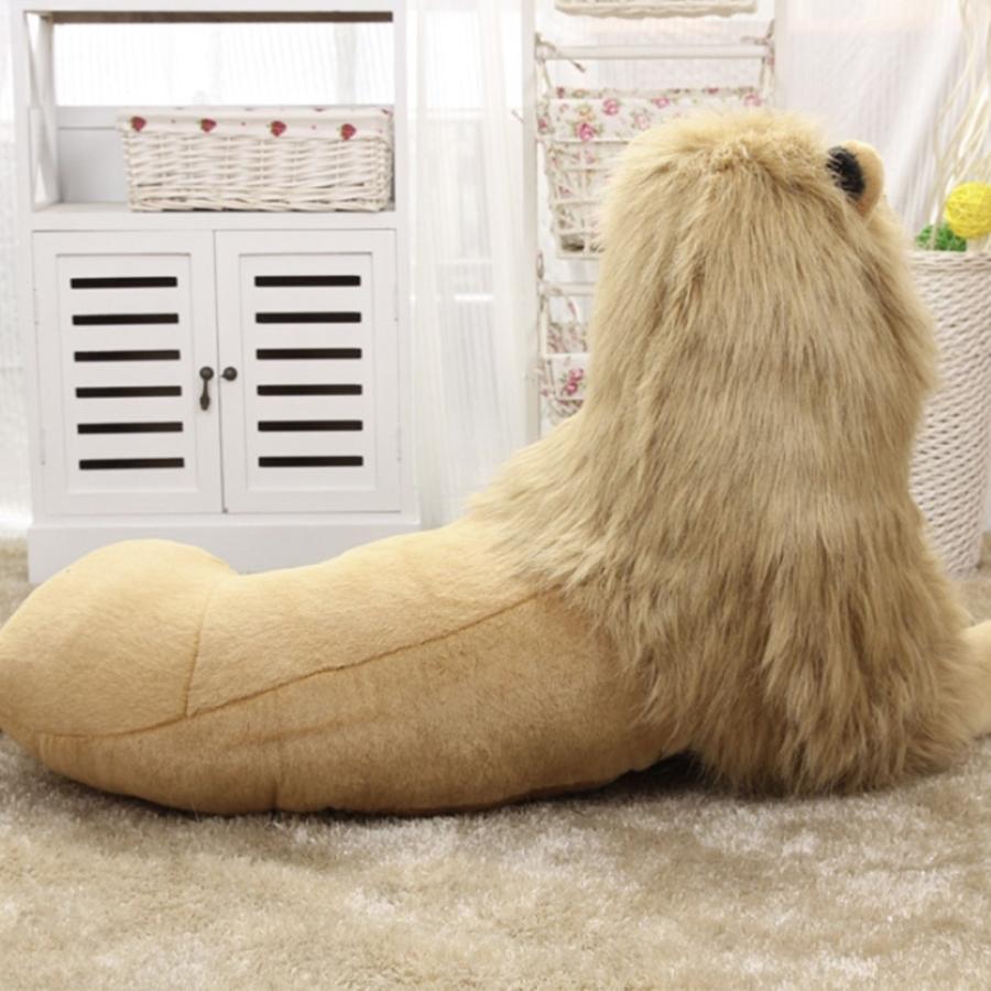 ライオン 超特大サイズ ぬいぐるみ 全長100cm 超大型 ライオン 衝撃の全長125cm ぬいぐるみ リアルライオン