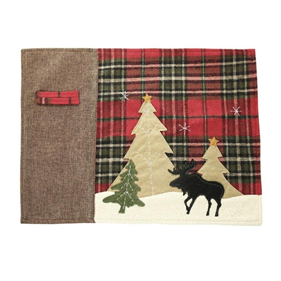 クリスマス トナカイ ランチョンマット サンタ クリスマスカラー