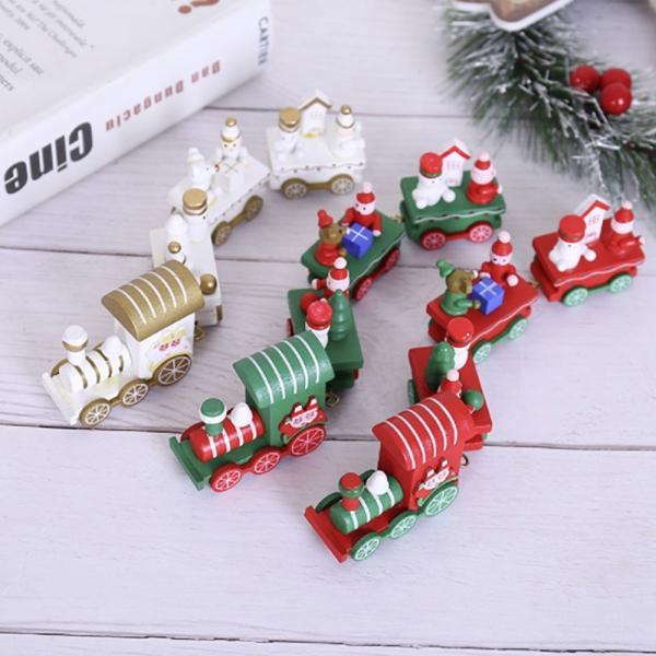 クリスマス 列車 サンタ レッドorグリーン オーナメント 置物 箱付き