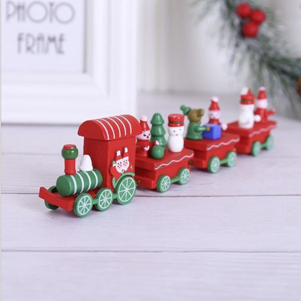 クリスマス 列車 サンタ レッドorグリーン オーナメント 置物 箱付き