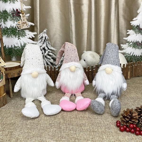 在庫限りクリスマス 妖精 人形 サンタさん ピンクorホワイトorグレー