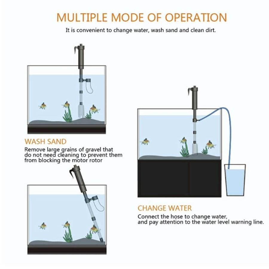 水槽 用 水替えポンプ セット 電動 水槽掃除 フィルター アクアリウム 隔離 メダカ 安心 安全 飼育 自由研究 かわいい 可愛い ペット 稚魚 淡水 観察 繁殖 養殖｜aioshop｜07