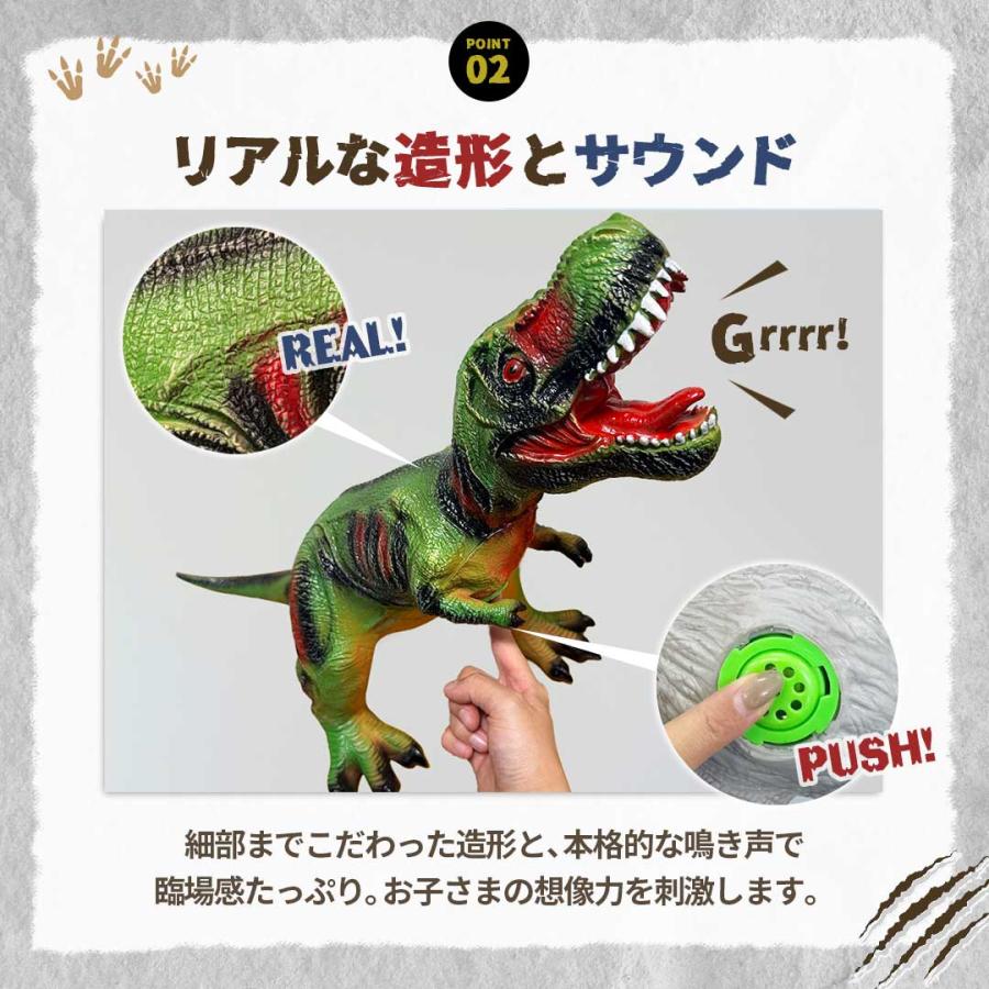 購入特典 恐竜ワッペン付き！ 玩具 鳴く 恐竜 フィギュア 特大 全5種