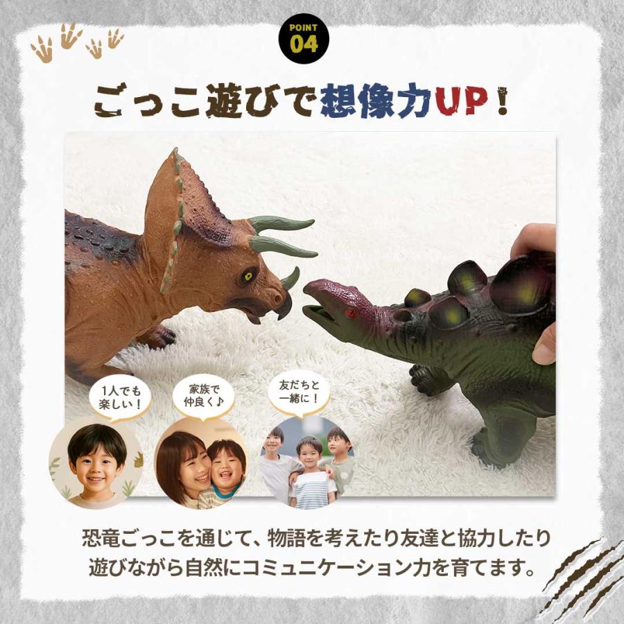 購入特典 恐竜ワッペン付き！ 玩具 鳴く 恐竜 フィギュア 特大 全5種