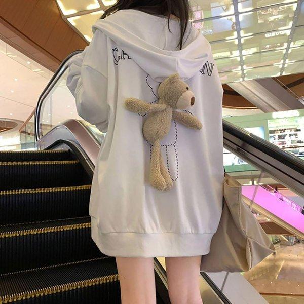 新品韓国　パーカー　くまティシャツ　上着　3点セット 71QG+B56DhL._UY1000_.jpg