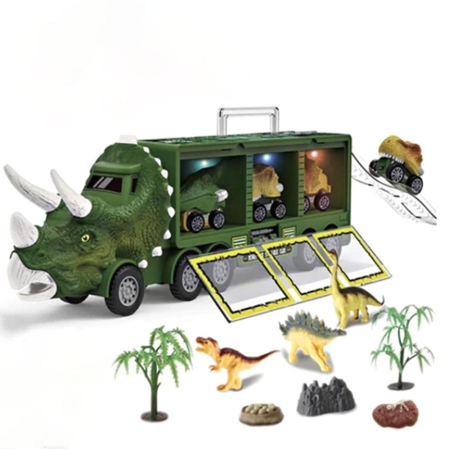 玩具 トリケラトプス 号 トラック バス 車 恐竜