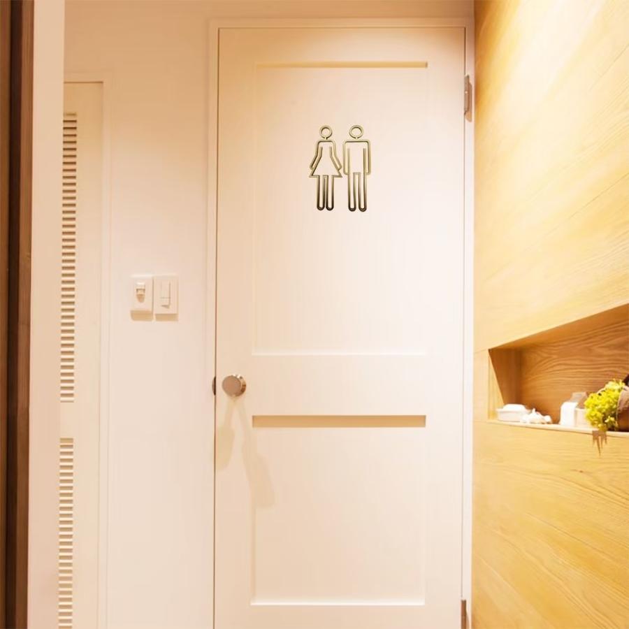 トイレ 男女マーク ゴールド プレート 雑貨 おしゃれ トイレサイン Toilet Men Women ドアプレート トイレマークプレート トイレ標識 自宅 会社 ピクトグラム 2106 1 Aio 通販 Yahoo ショッピング