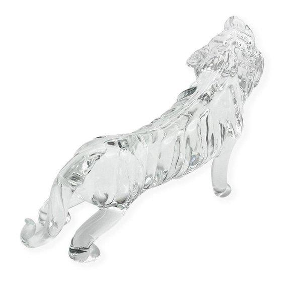 風水 虎 クリスタルガラス トラ 置物 16cm 透明 クリア 干支 おしゃれ