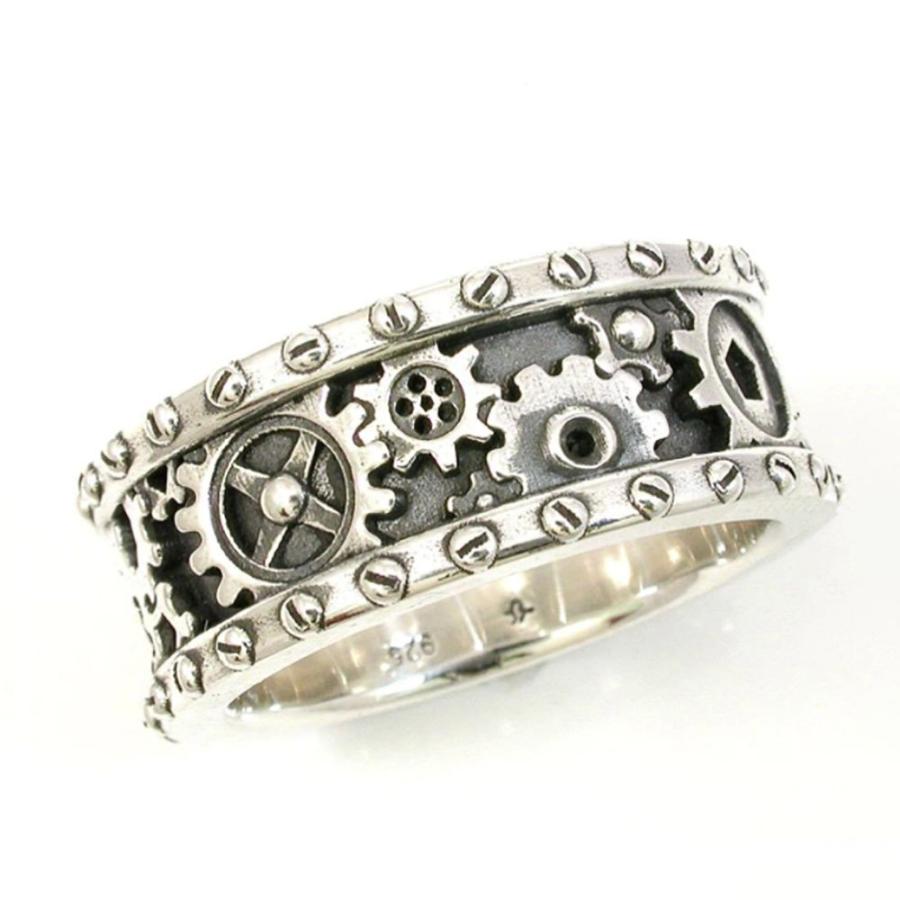 リング 歯車 スチームパンク 指輪 レトロ 機械仕掛け ゴシック 指先