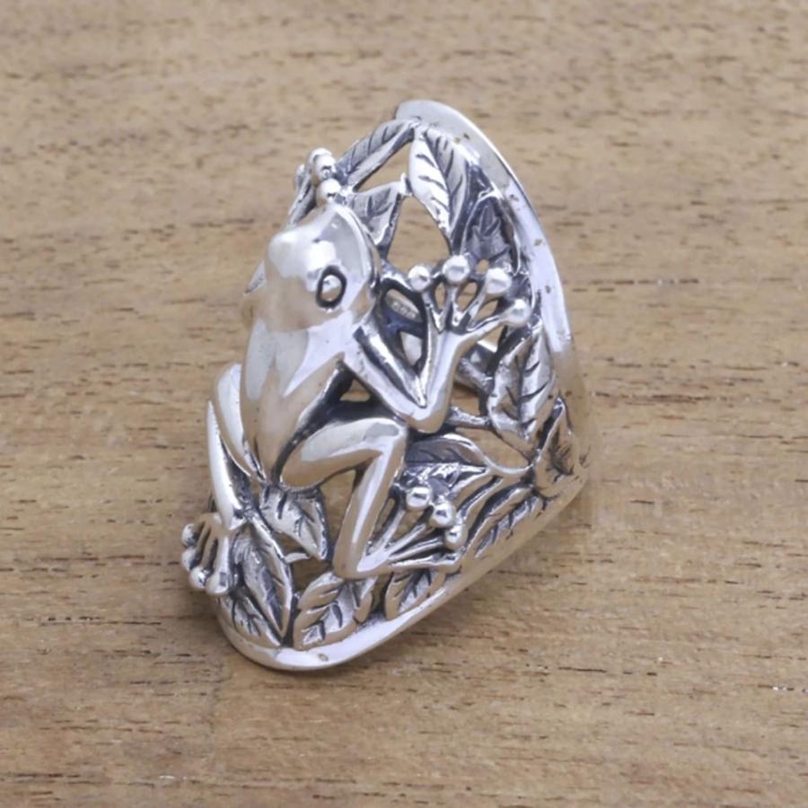 リング ジャンプ カエル 蛙 レトロ シルバーアクセサリー シルバーリング 指輪 銀 蛙 フロッグ かえる 金運 安全 無事に帰る 願掛け ユニーク キュート 爬虫類 2308 2 Aio 通販 Yahoo ショッピング