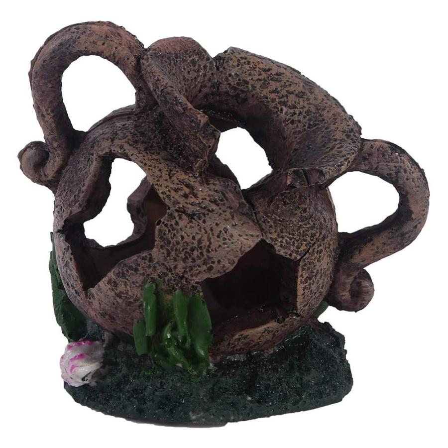 アクアリウム 割れた壺 壷 ツボ 爆売りセール開催中 オブジェ 水槽 置物 インテリア 熱帯魚 水族館 淡水魚 熱帯雨林 グッピー 魚 海水魚 ピラルク エンゼルフィッシュ ネオンテトラ