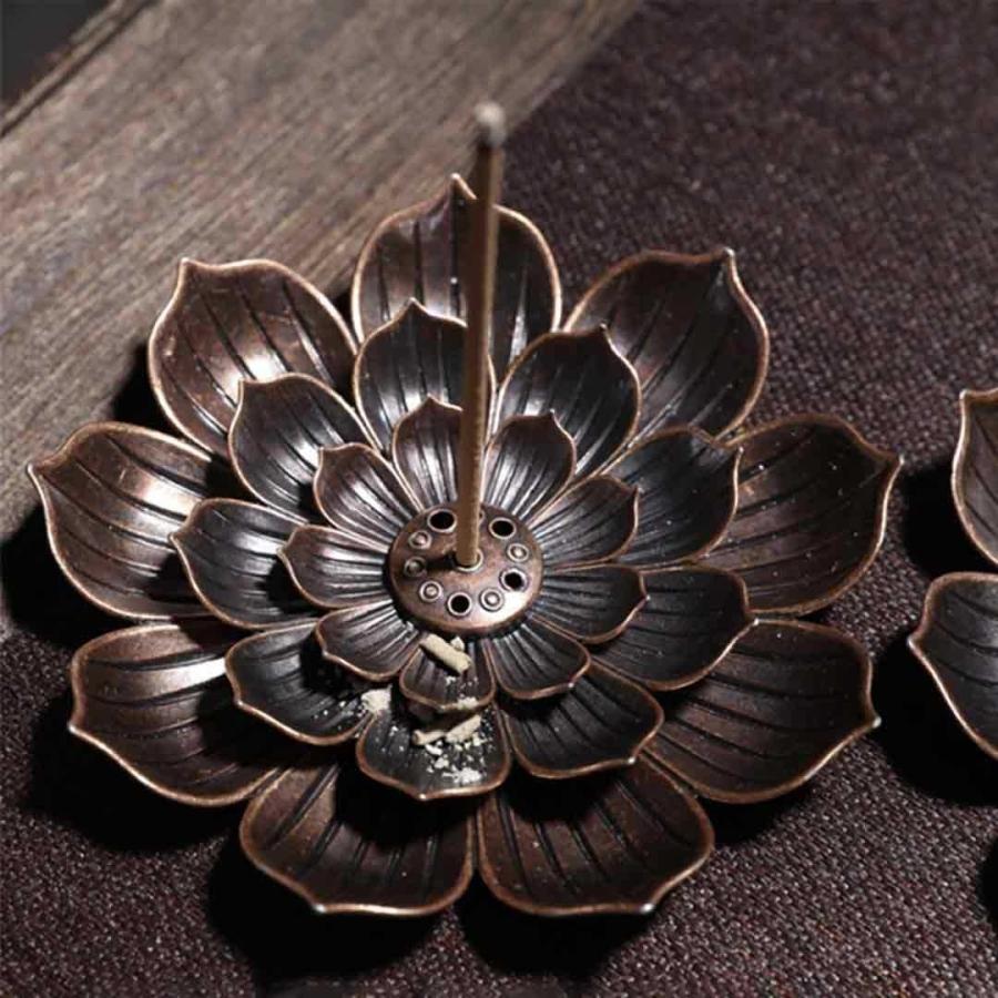 お香 お香立て 線香立て 香炉 おしゃれ 仏具 アジアン雑貨 陶器 蓮の花