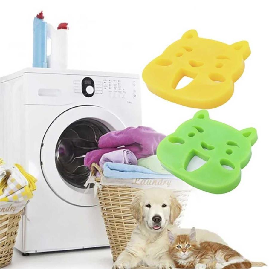 534円 人気 おすすめ 洗濯 毛取り 猫or犬 ゴム 2個セット ネコちゃん わんちゃん 集毛 洗濯用 ペット 抜け毛 掃除 クリーナー 抜け毛取り 犬 猫 いぬ ねこ うさぎ 毛玉 毛球症 衣類