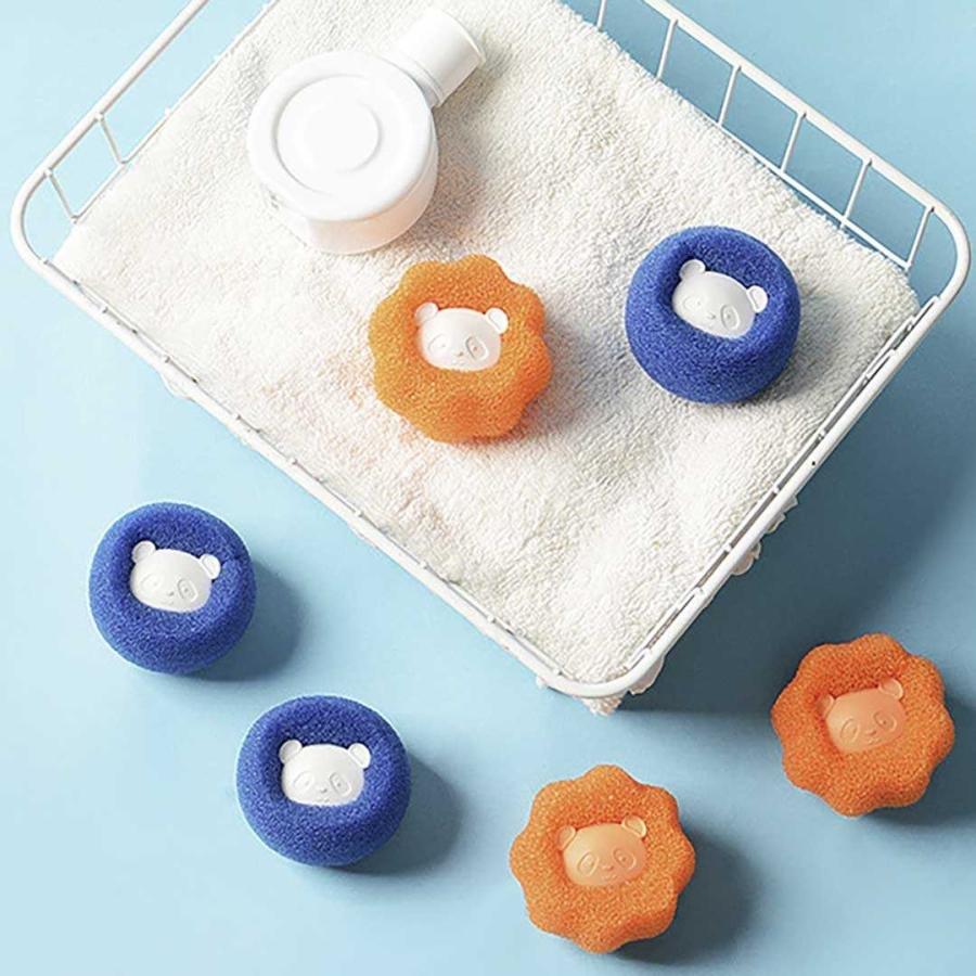 洗濯 ボール パンダ ブルーorオレンジ ほこり取り ネット 洗濯用 服