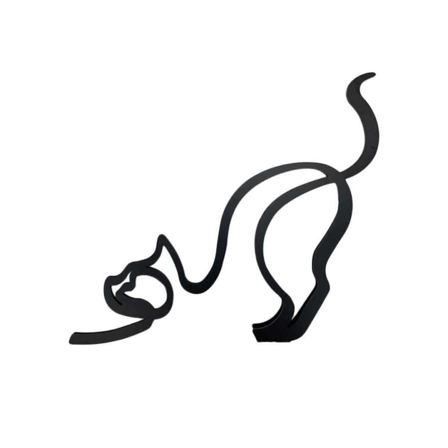 置物 一筆書き アイアン 猫or犬 アンティーク デザイン オブジェ