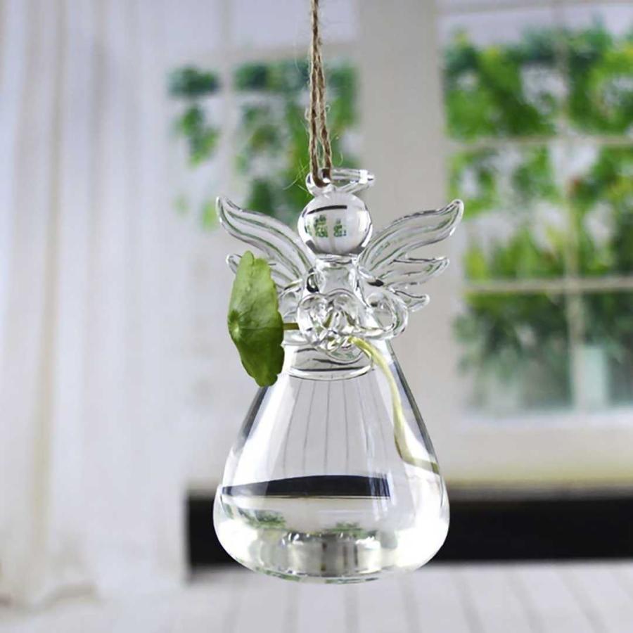 花瓶 天使 透明 ガラス クリア 花器 卓上花瓶 ブーケスタンド 水耕栽培