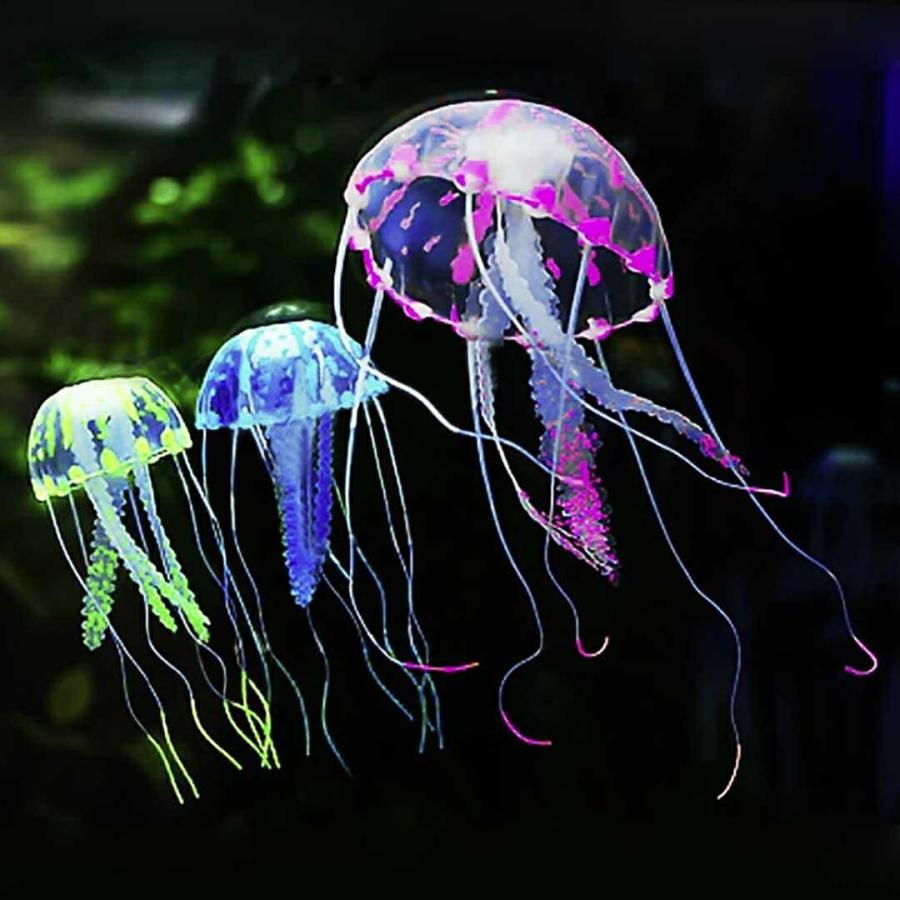 アクアリウム クラゲ ブルーorイエローorパープル 海月 ペット用品