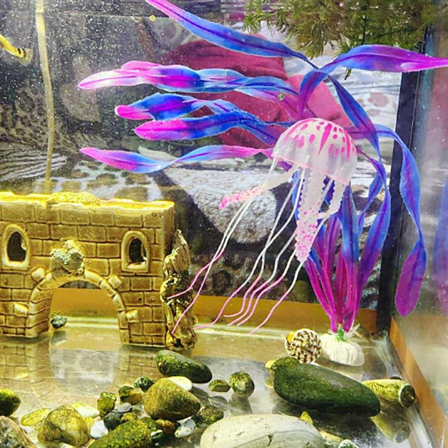 アクアリウム クラゲ ブルーorイエローorパープル 海月 ペット用品