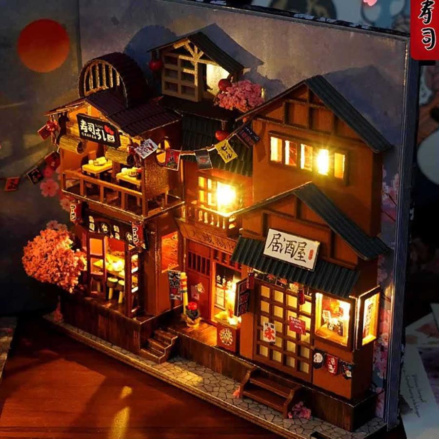 ドールハウス ミニチュア ブックスタンド キット 本棚の装飾品 櫻花子