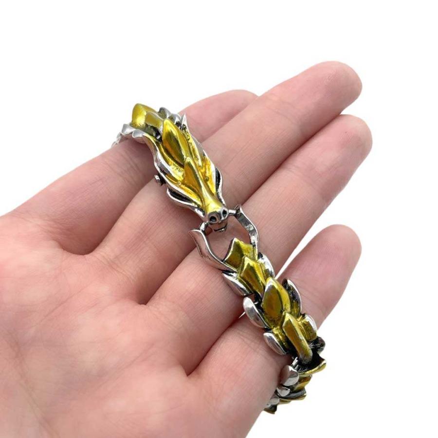 ブレスレット ドラゴン ゴールドライン 腕輪 アクセサリー ヒップ