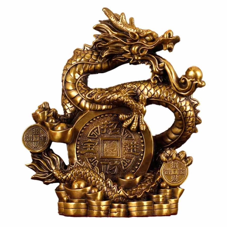 風水 龍 特大 古銭 ドラゴン 金属 置物 竜 玄関 風水グッズ 開運祈願 金運祈願 風水龍 アイテム 龍神 開運 金運 財産運 出世運 恋愛運 幸福 宝くじ プレゼント_10
