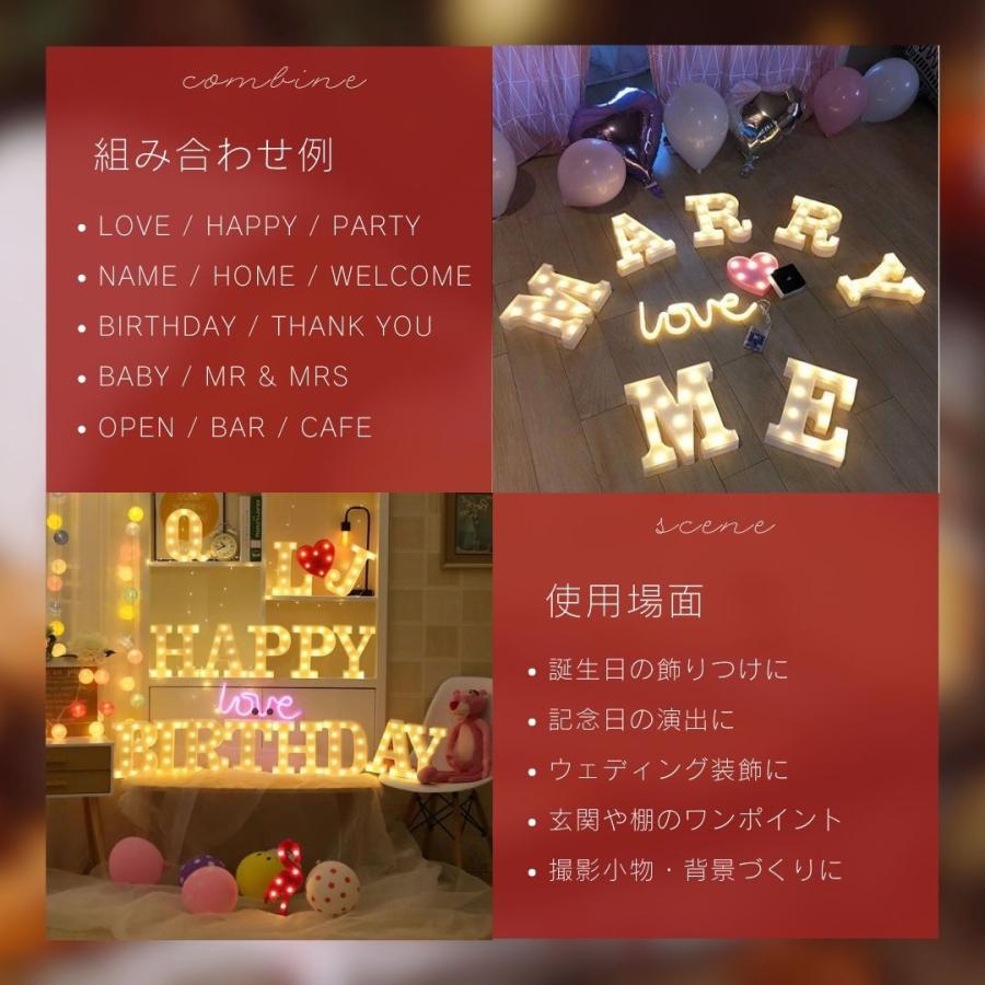 インテリア マーキーライト アルファベット 特大サイズ 全種類＋＆ 3点