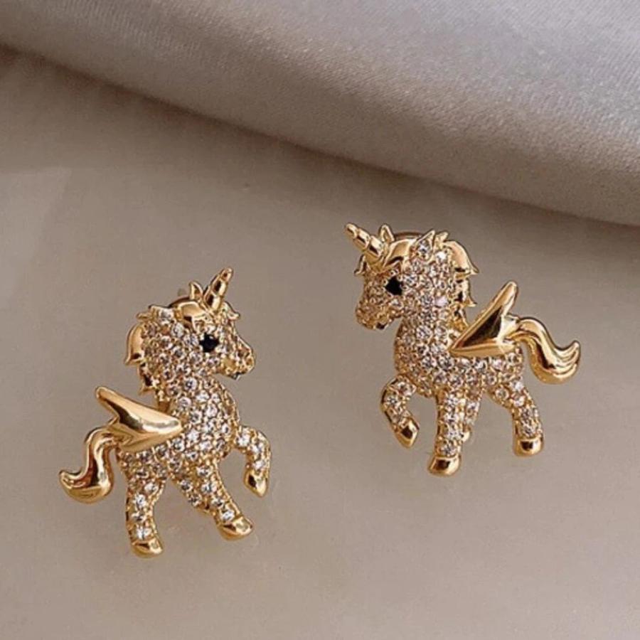 ピアス ユニコーン unicorn ジルコニア 両耳用 アクセサリー