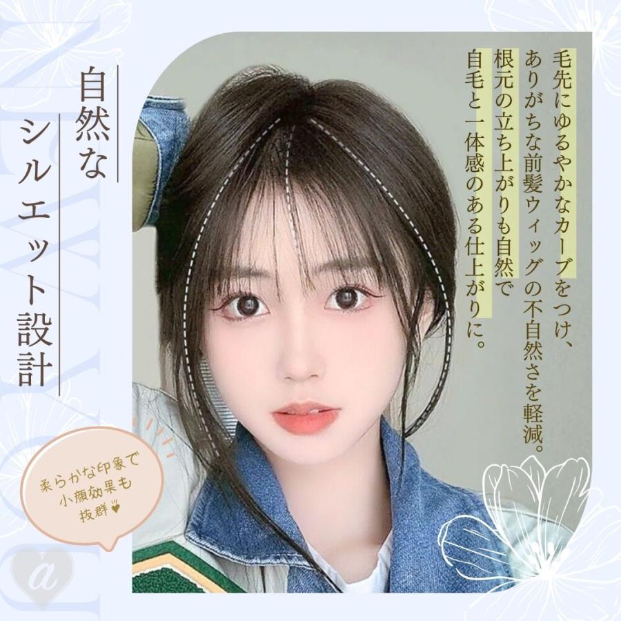 前髪ウィッグ ポイントウィッグ 4カラー 部分ウィッグ クリップ付き