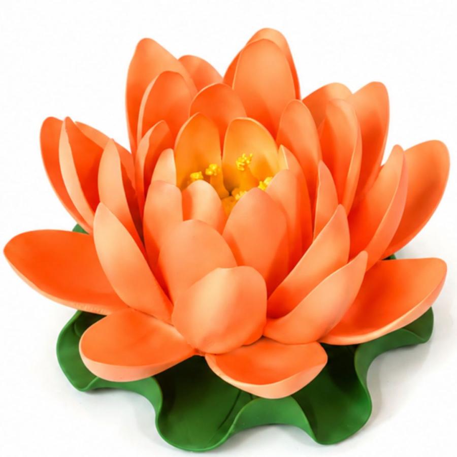お香立て 蓮の花 ーVer2ー 全7カラー 2サイズ 葉っぱ付き 蓮華 風水