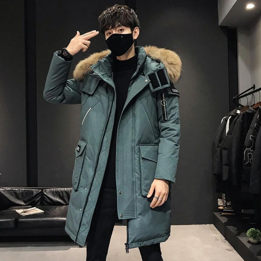 ダウン LONDON ロングダウン 防寒 メンズ ファー付き フード アウター ダウン LONDON ロングダウン 防寒 メンズ ファー付き フード付き 全3