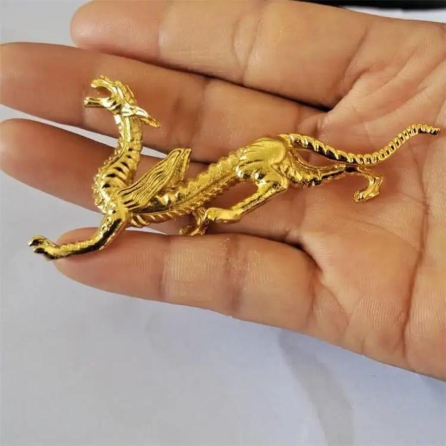 お香立て 金色龍 ミニ 口でくわえるお香 お香 銅製 彫刻 ホルダー 龍