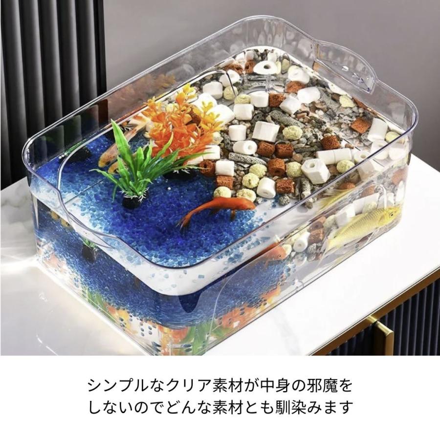 水槽 蓋付き メダ家 メダカタンク クリア インテリア 透明