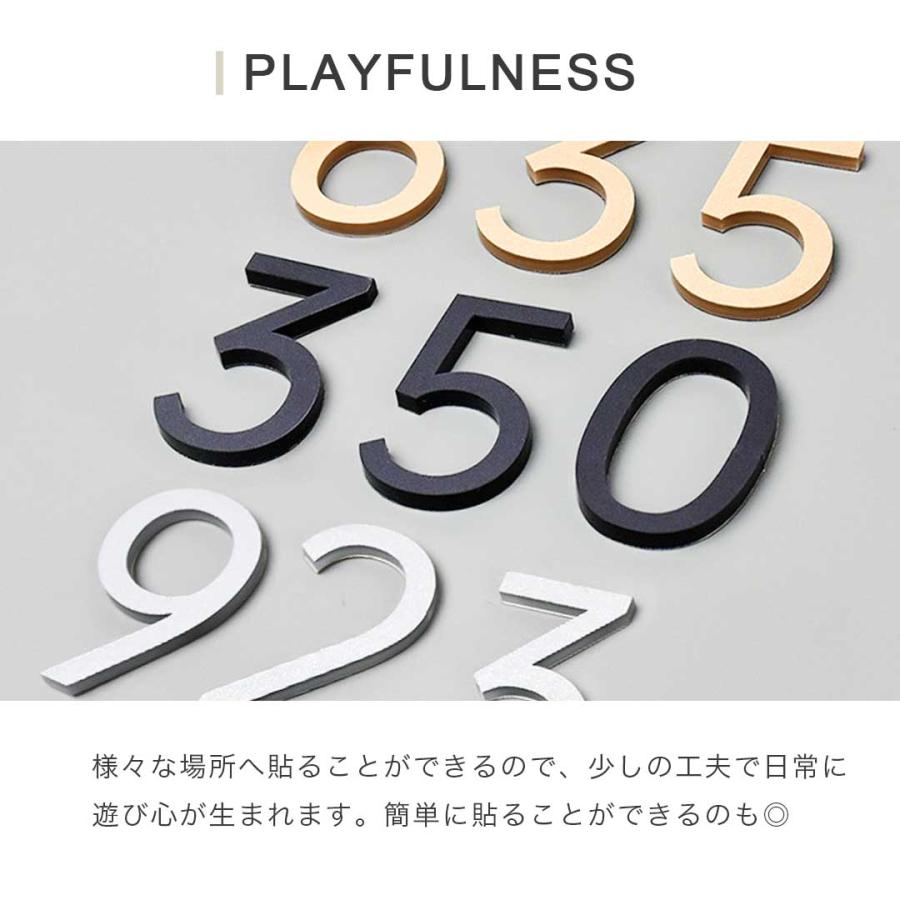 部屋番号プレート 数字 ゴシック ーVer2ー 全3色 ホテル ルームナンバー 番地プレート 選べる3カラー 10種類 切文字 数字 部屋番 番号 ナンバー ロッカー hotel | ブランド登録なし | 02