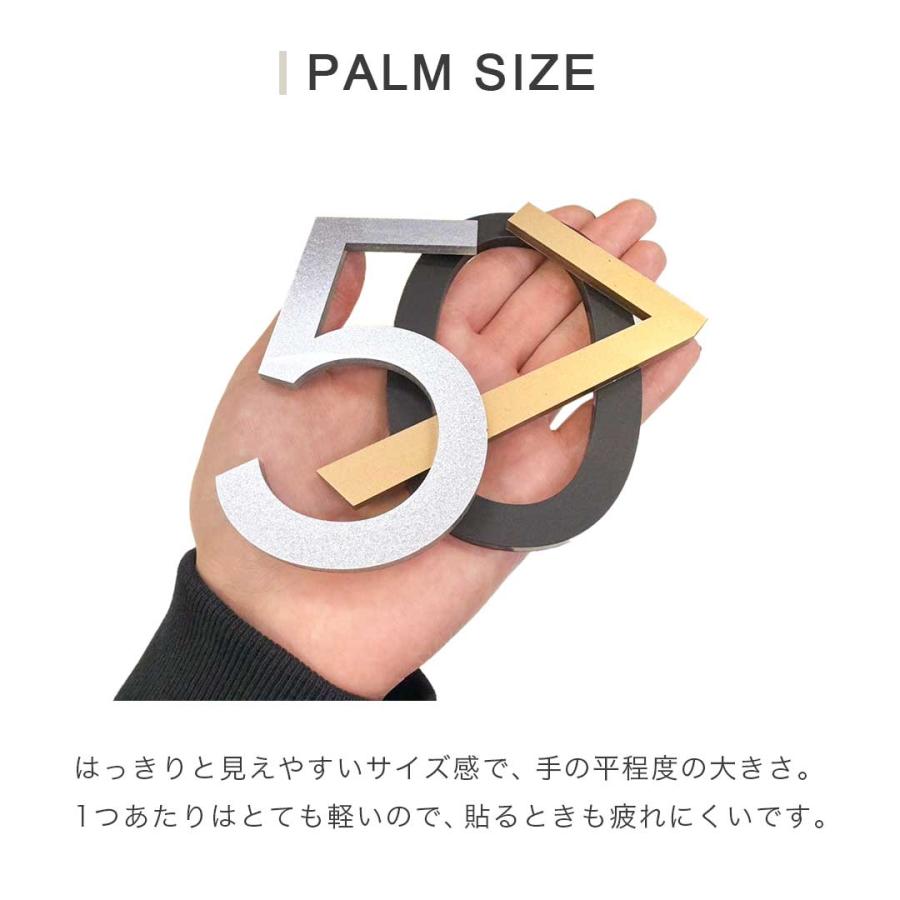 部屋番号プレート 数字 ゴシック ーVer2ー 全3色 ホテル ルームナンバー 番地プレート 選べる3カラー 10種類 切文字 数字 部屋番 番号 ナンバー ロッカー hotel | ブランド登録なし | 03