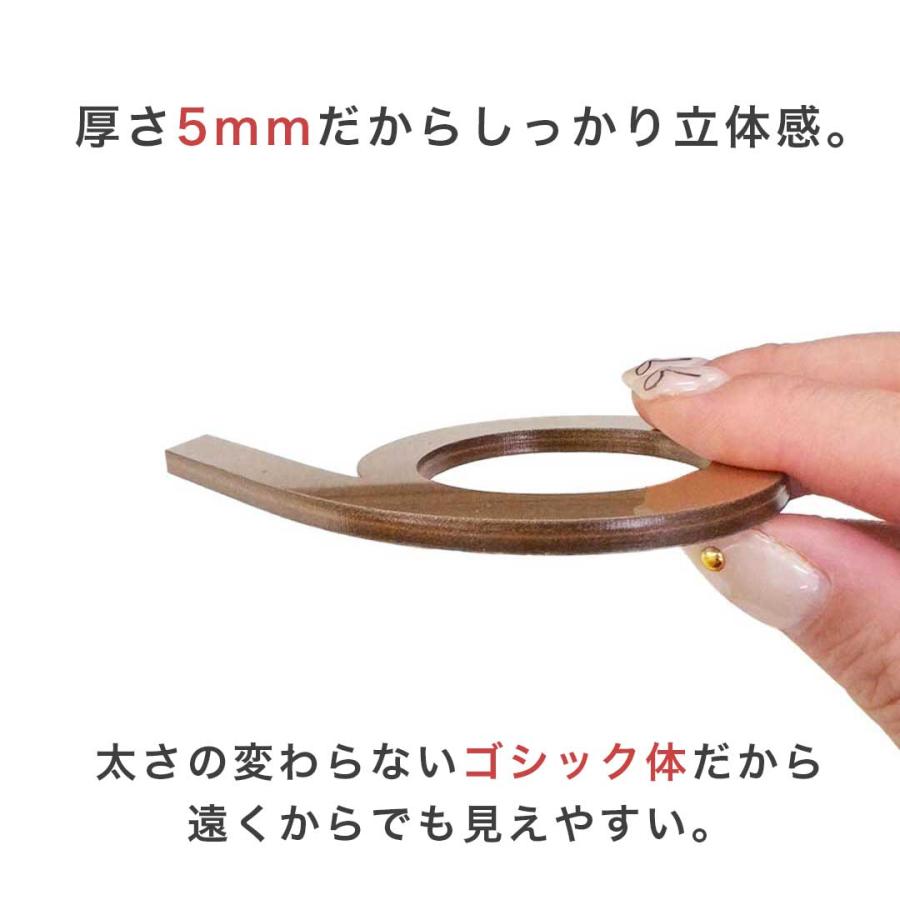部屋番号プレート 数字 ゴシック ーVer2ー 全3色 ホテル ルームナンバー 番地プレート 選べる3カラー 10種類 切文字 数字 部屋番 番号 ナンバー ロッカー hotel | ブランド登録なし | 05
