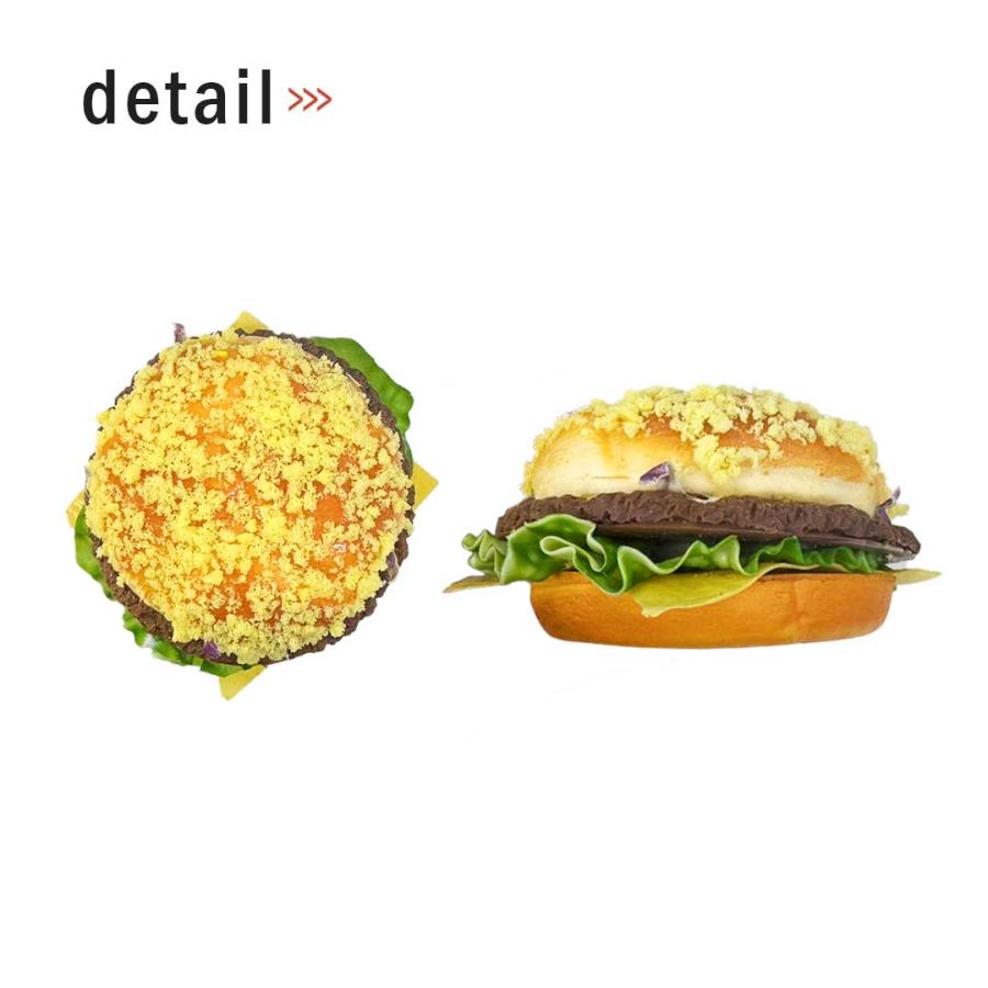 食品サンプル ハンバーガー チーズトッピング リアル バーガー 