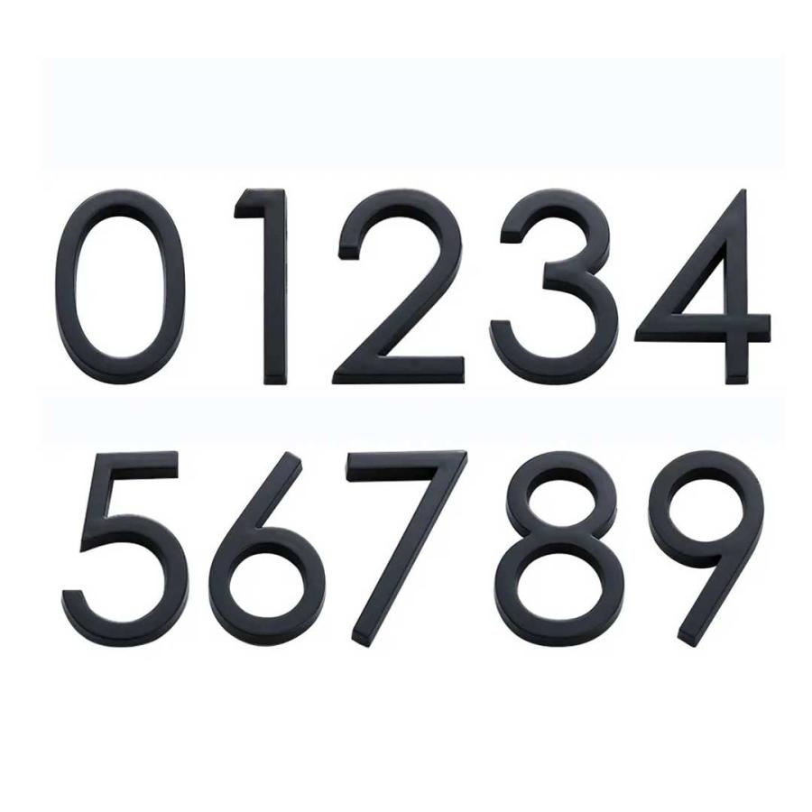 部屋番号プレート 数字 ゴシック ーVer4ー 立体 ブラック ホテル ルームナンバー 番地プレート 選べる10種類 切文字 数字 部屋番 番号 ナンバー ロッカー hotel｜aioshop｜09