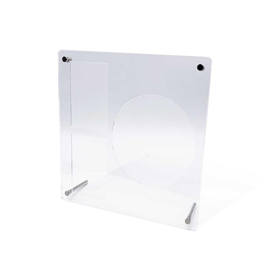 CD DVD 収納ケース スタンド シルバー 2個セット ケース ネジ式 ディスプレイ CDアクリルスタンド CD1枚 カード2枚 収納